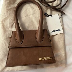 Jacquemus Le Chiquito Brown Suede Bag